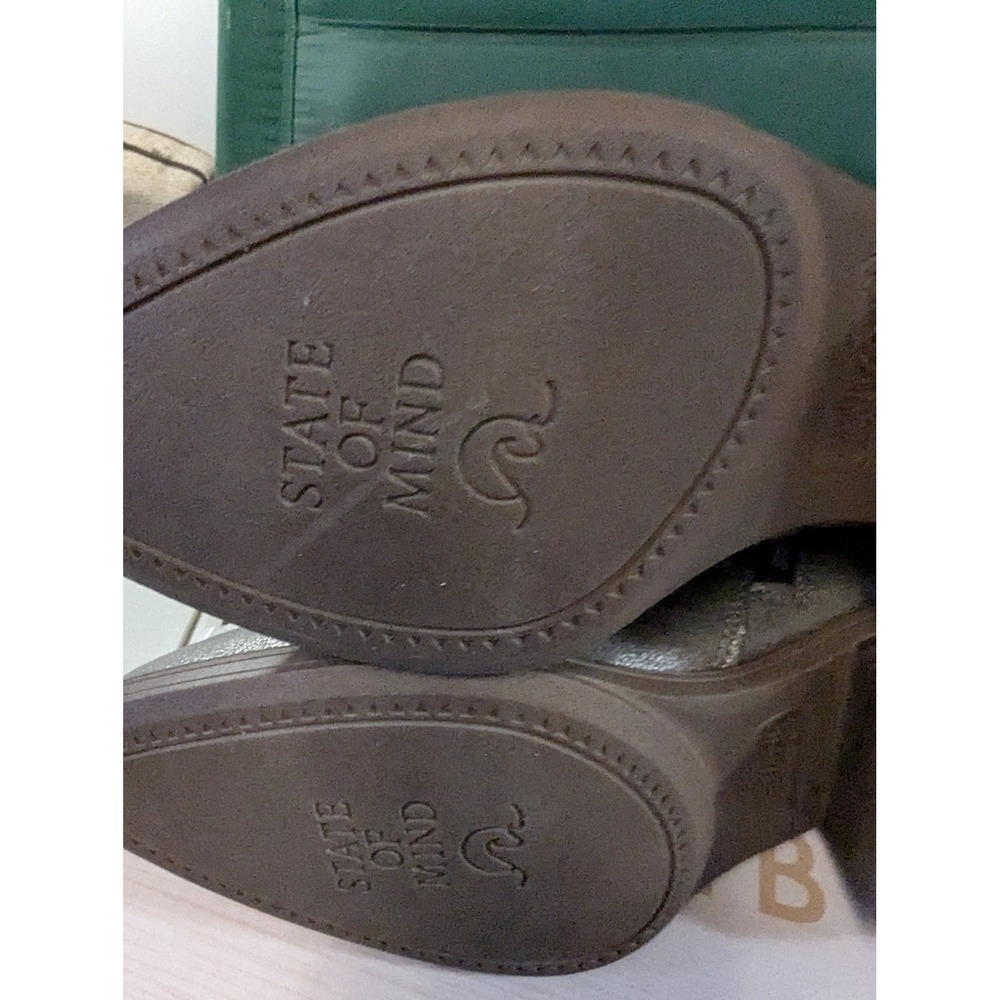 NIB Blowfish Malibu Rebel 2 Pewter Metallic Western Boots Embroidered Sz 7.5 - Picture 11 of 11